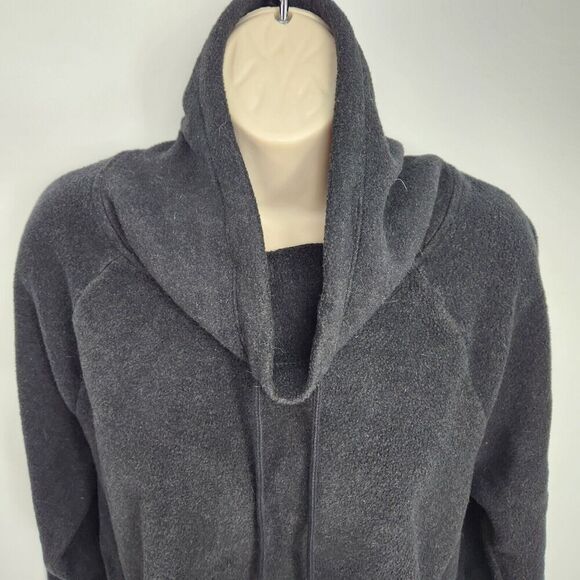 RBX Pullover Sweater Jacket Women's Size Medium Fuzzy Fleece Funnel Neck Pockets - Picture 2 of 12